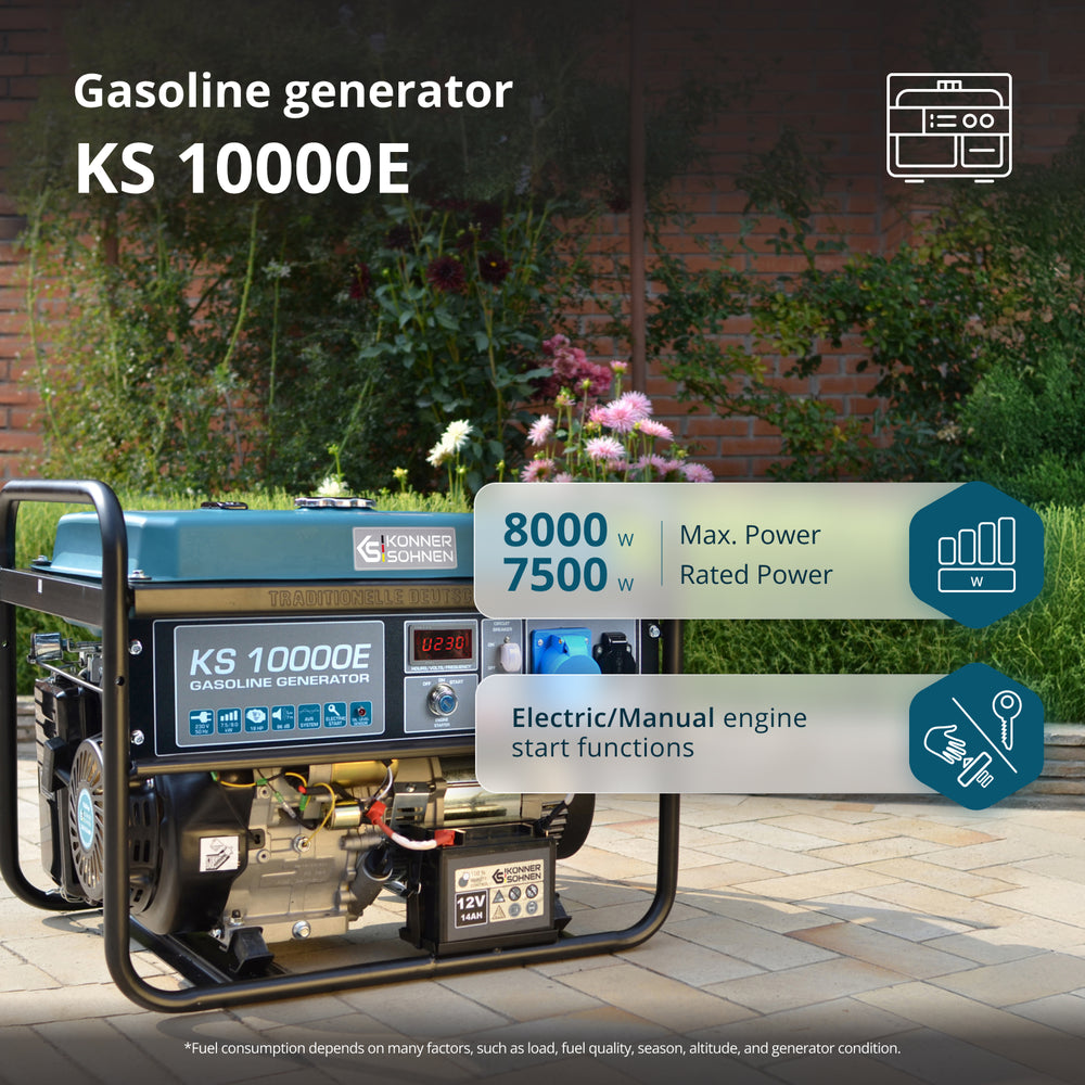 Γεννήτρια βενζίνης «Könner & Söhnen» KS 10000E