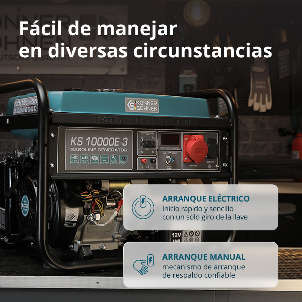 Generador de gasolina "Könner & Söhnen" KS 10000E-3