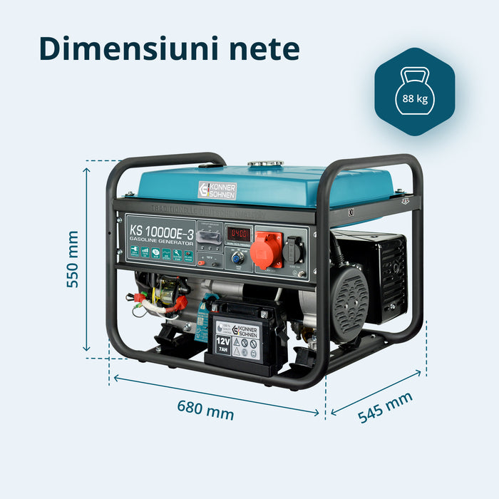 Generator pe benzină „Könner & Söhnen” KS 10000E-3