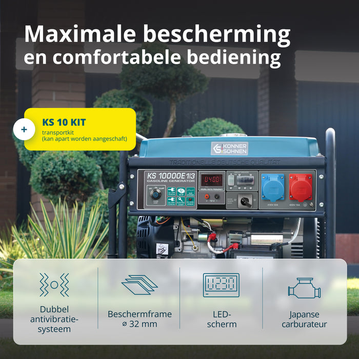Benzinegenerator "Könner & Söhnen" KS 10000E 1/3