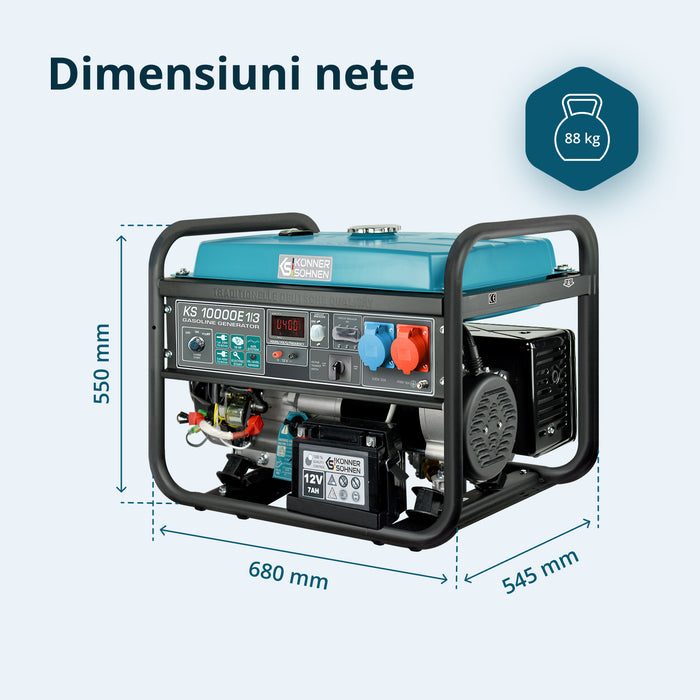 Generator pe benzină „Könner & Söhnen” KS 10000E 1/3