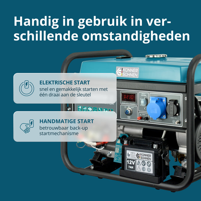 LPG/Benzine Generator "Könner & Söhnen" KS 10000E G