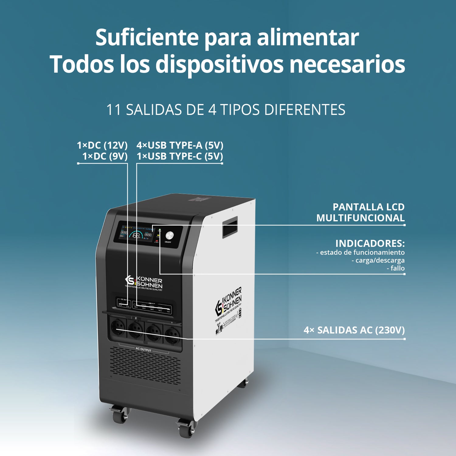Central eléctrica portátil KS 5200PS