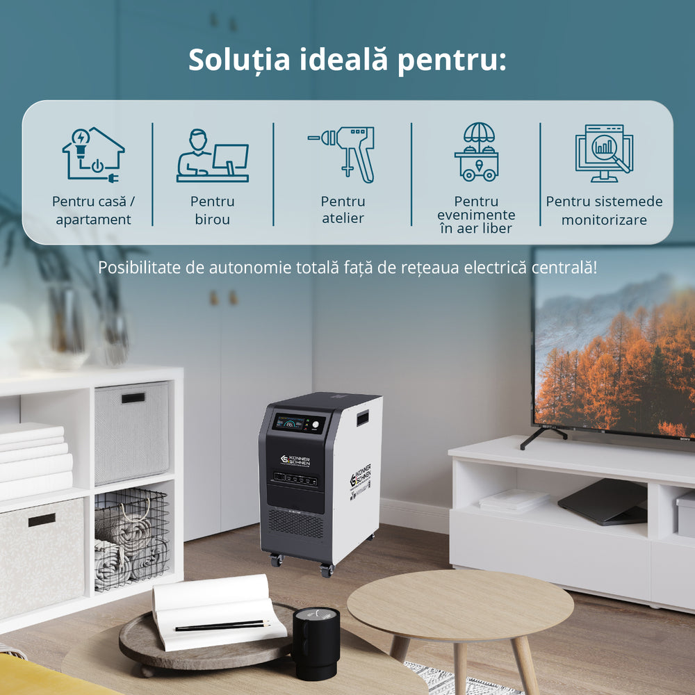 Stație de alimentare portabilă 3-ÎN-1 KS 5200PS