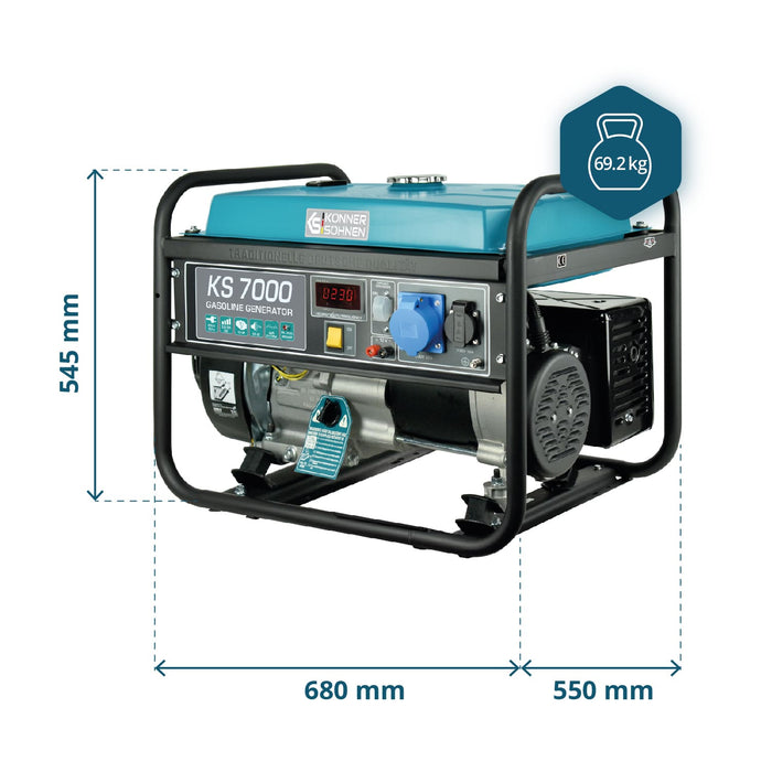 Generator benzynowy „Könner & Söhnen” KS 7000