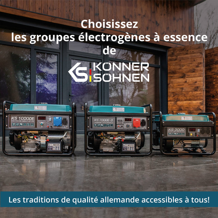 Groupe électrogène à essence "Könner & Söhnen" KS 7000E 1/3