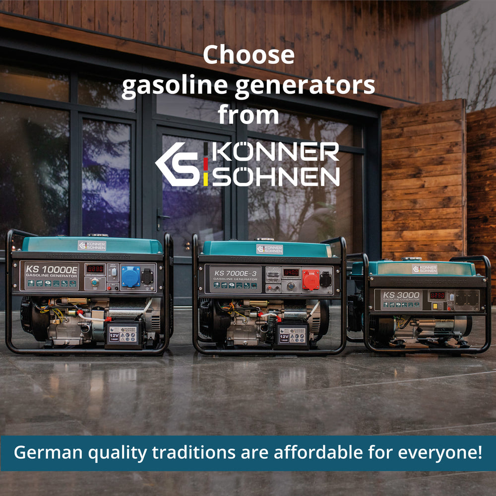 Generador de gasolina "Könner & Söhnen" KS 7000E 1/3