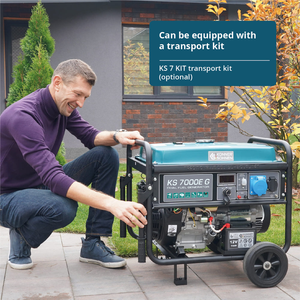 LPG/Benzine Generator "Könner & Söhnen" KS 7000E G