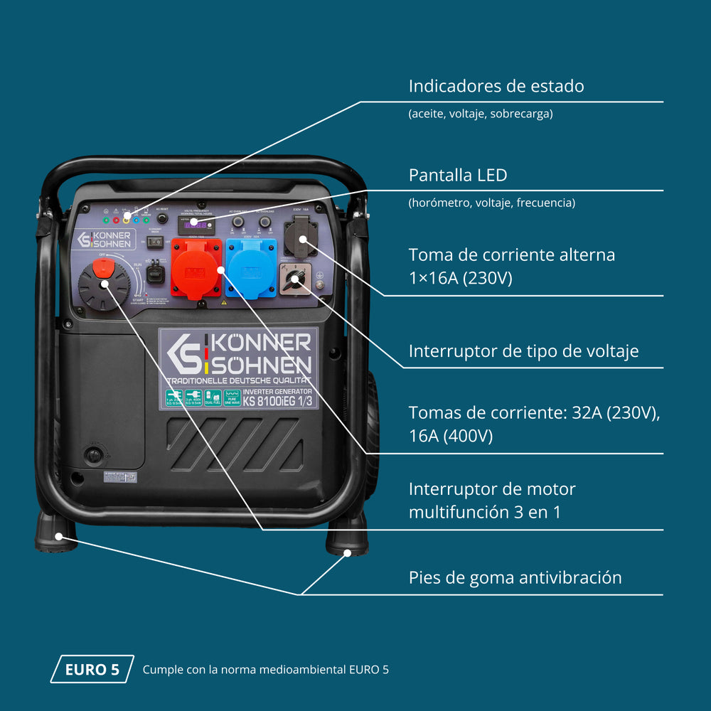 Generador Inverter KS 8100iEG 1/3