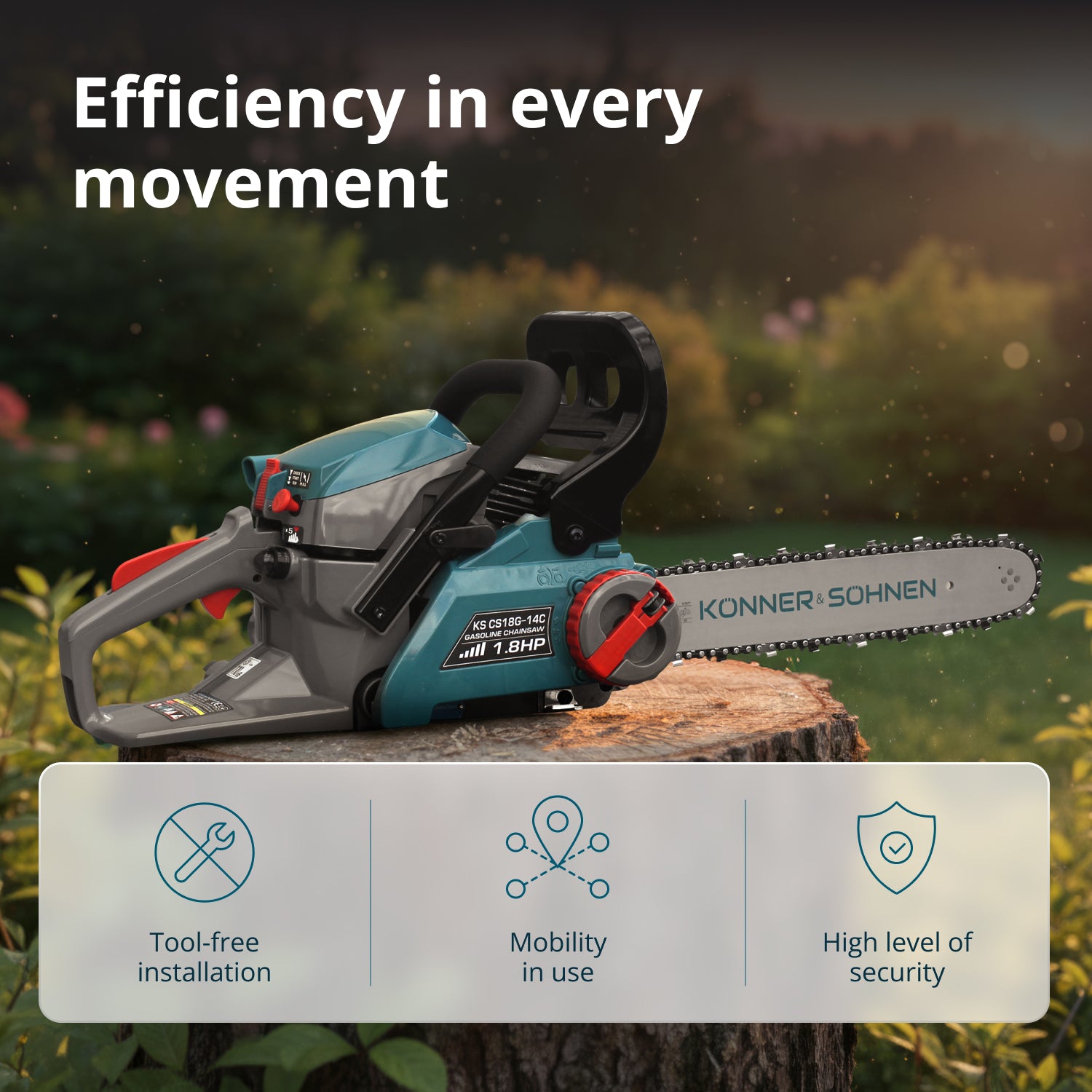 Benzinska motorna testera KS CS18G-14C