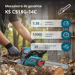 Motosierra de gasolina KS CS18G-14C thumbnail