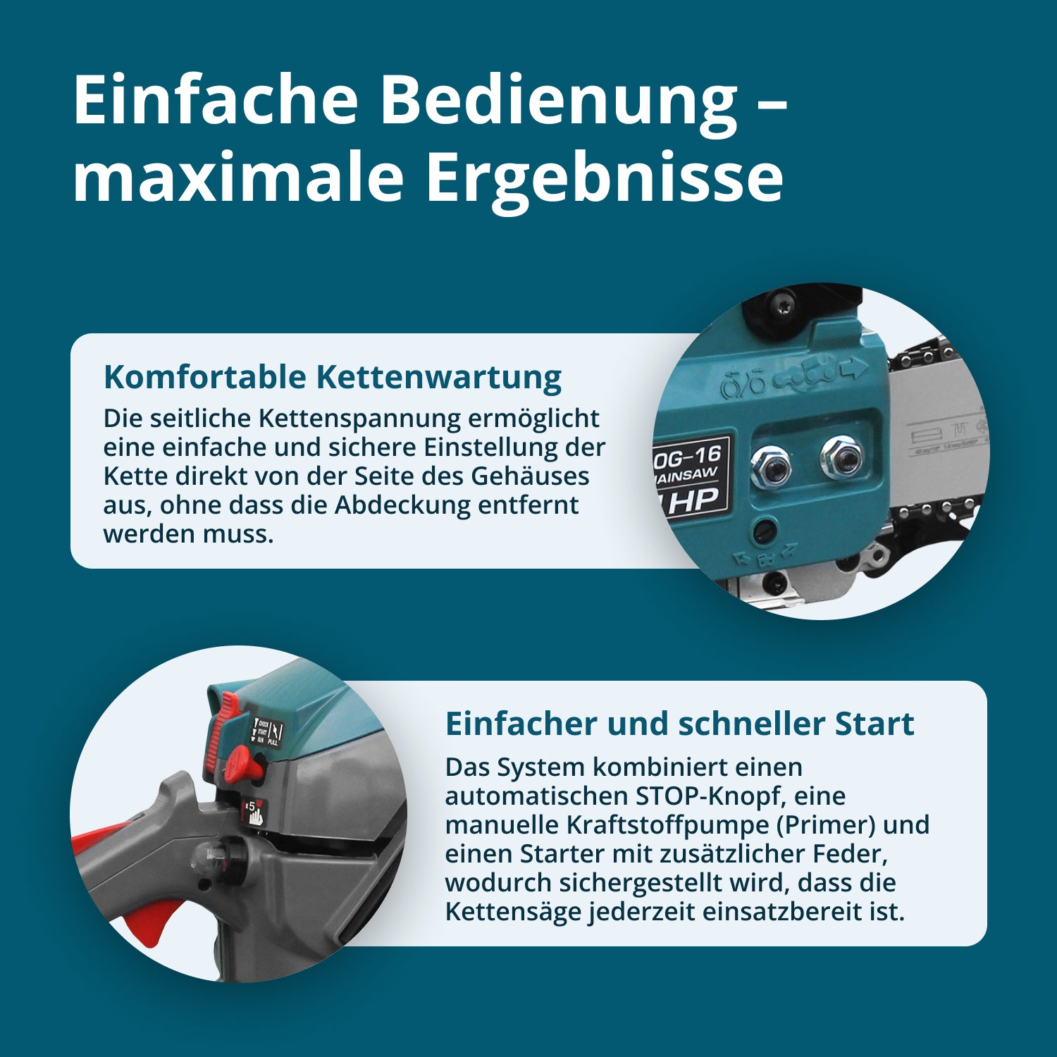 Benzin-Kettensäge KS CS20G-16