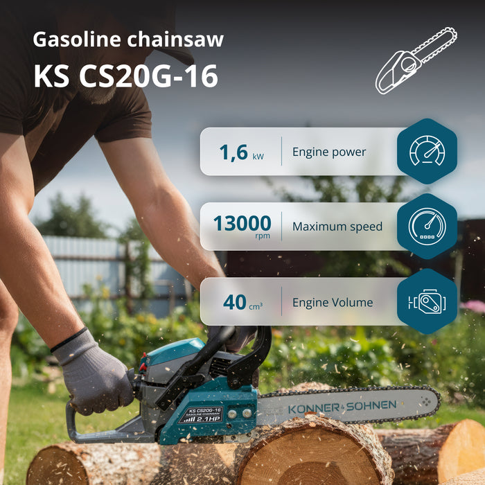 Benzínová motorová pila KS CS20G-16