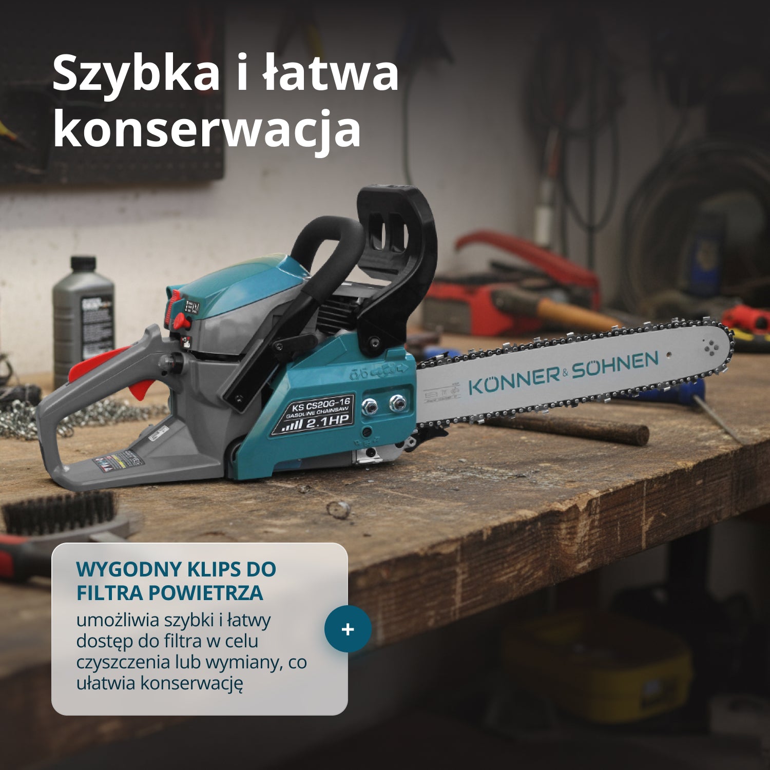 Bensindriven Motorsåg KS CS20G-16