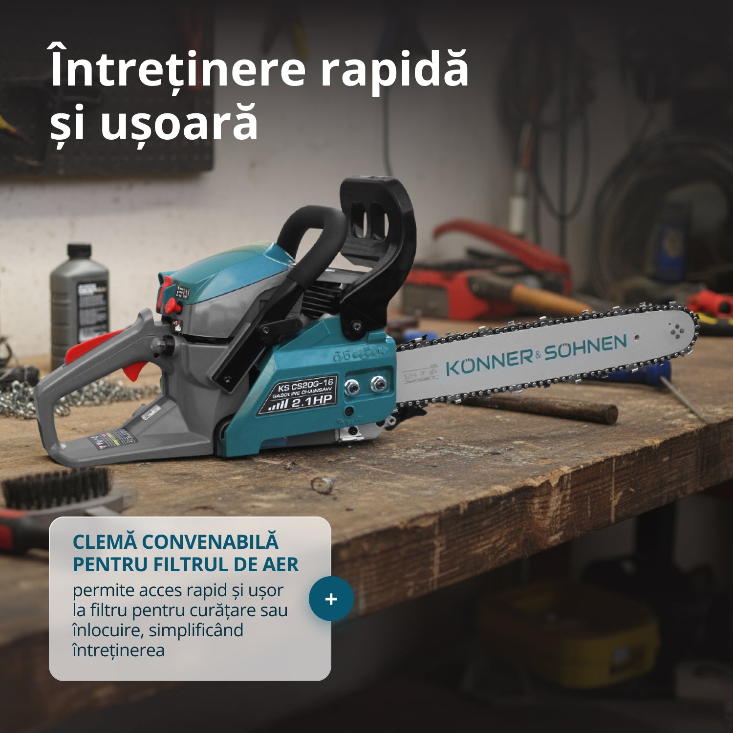 Bensindriven Motorsåg KS CS20G-16