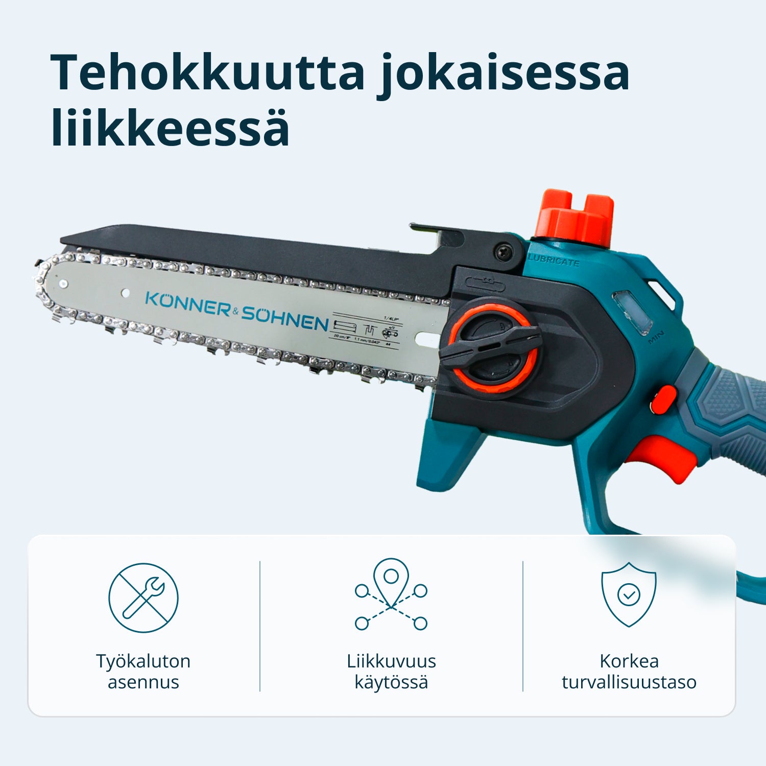 Johdoton Mini Moottorisaha KS MCS20V-8