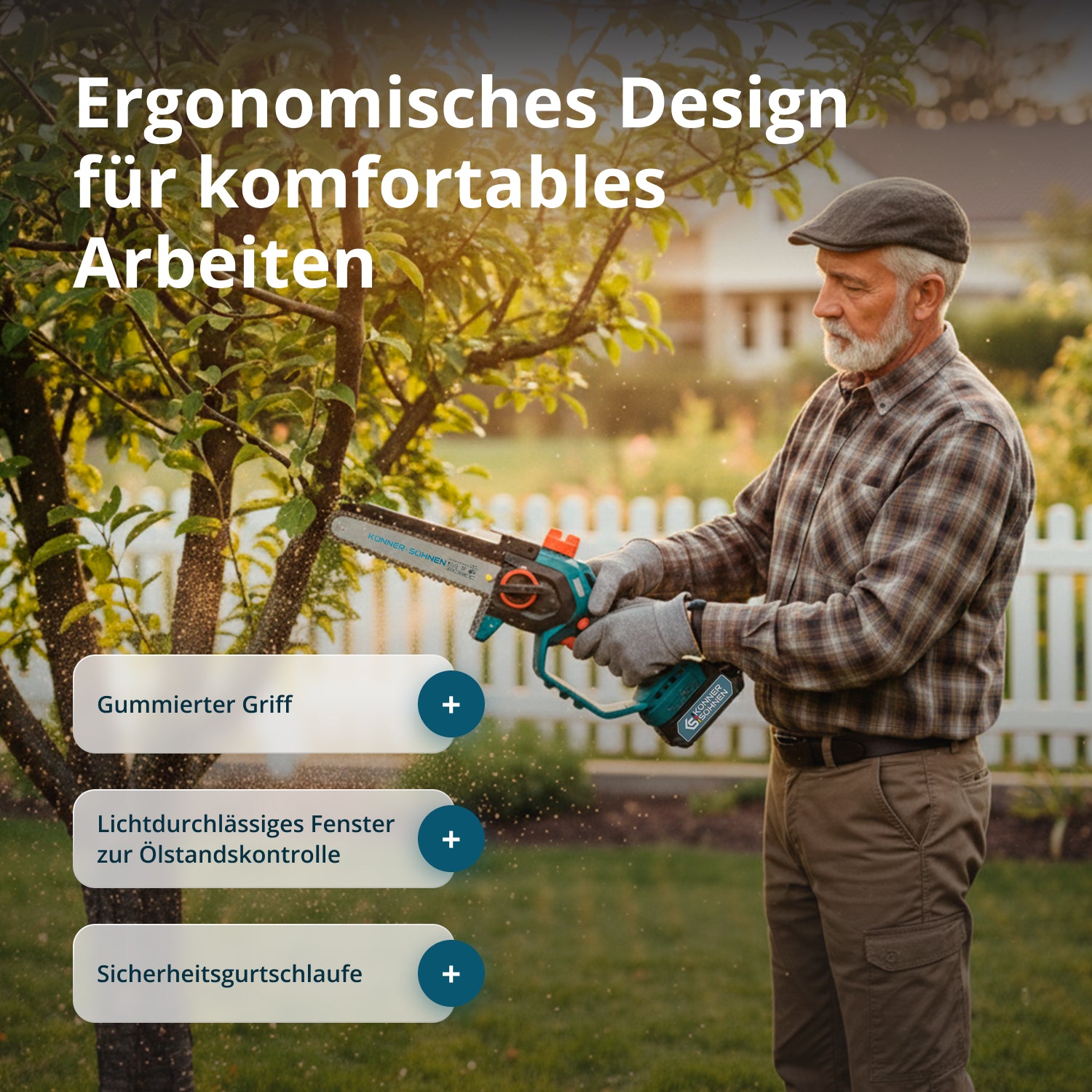 Sladdlös Mini Motorsåg KS MCS20V-8