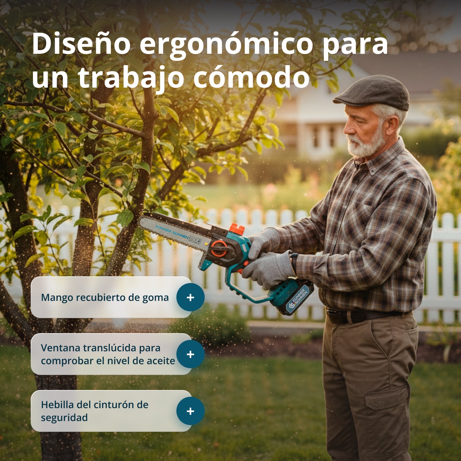 Sladdlös Mini Motorsåg KS MCS20V-8