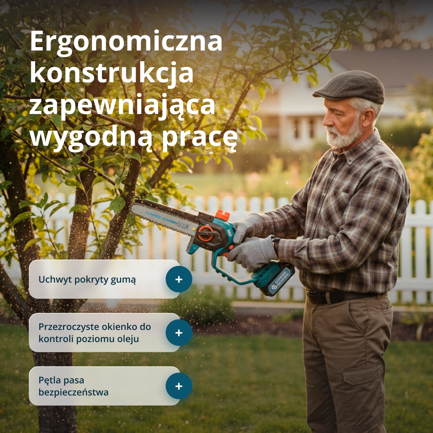 Sladdlös Mini Motorsåg KS MCS20V-8