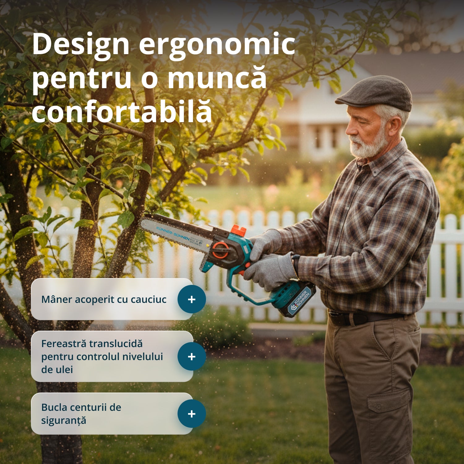 Sladdlös Mini Motorsåg KS MCS20V-8