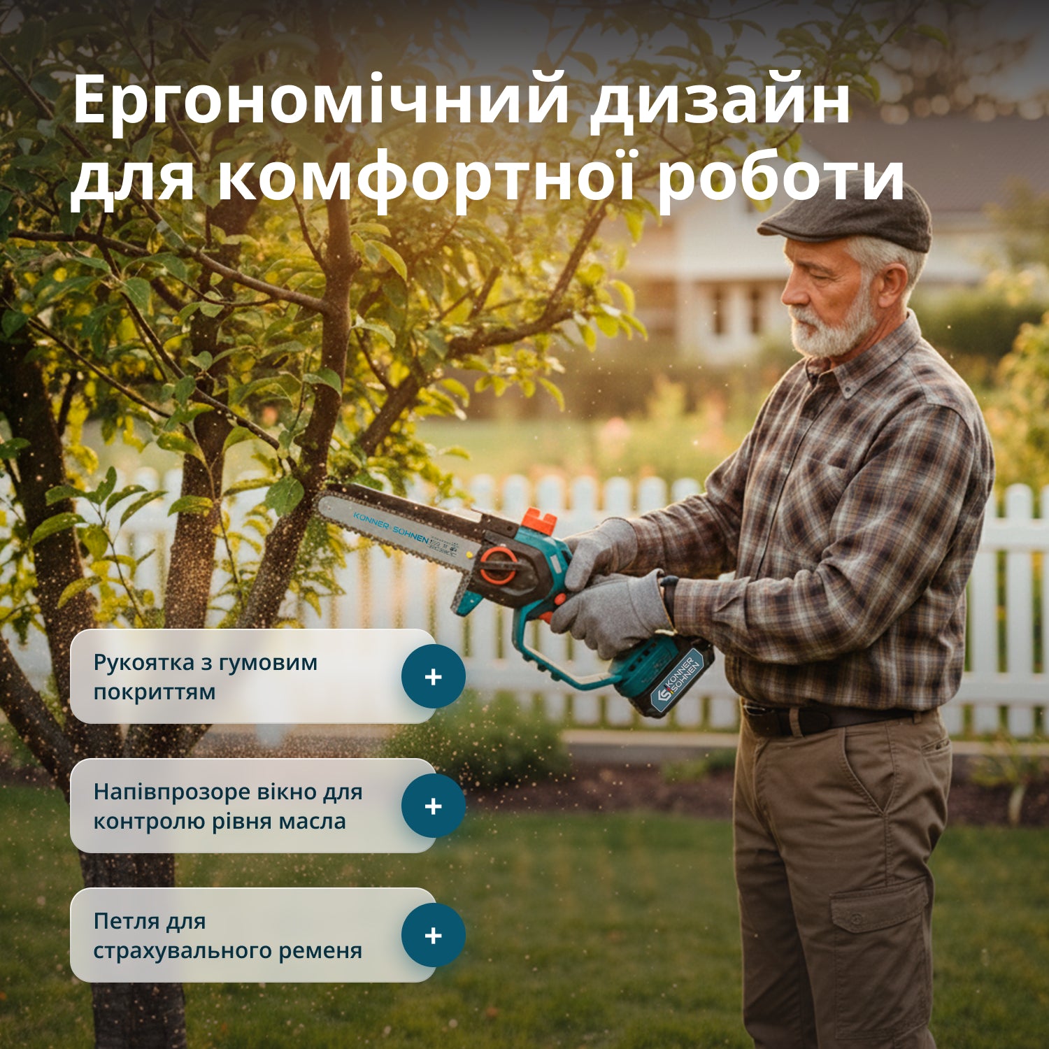 Sladdlös Mini Motorsåg KS MCS20V-8