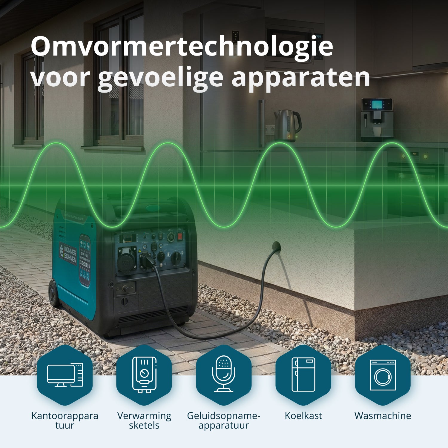 LPG/benzine invertergenerator KS 5500iEG S