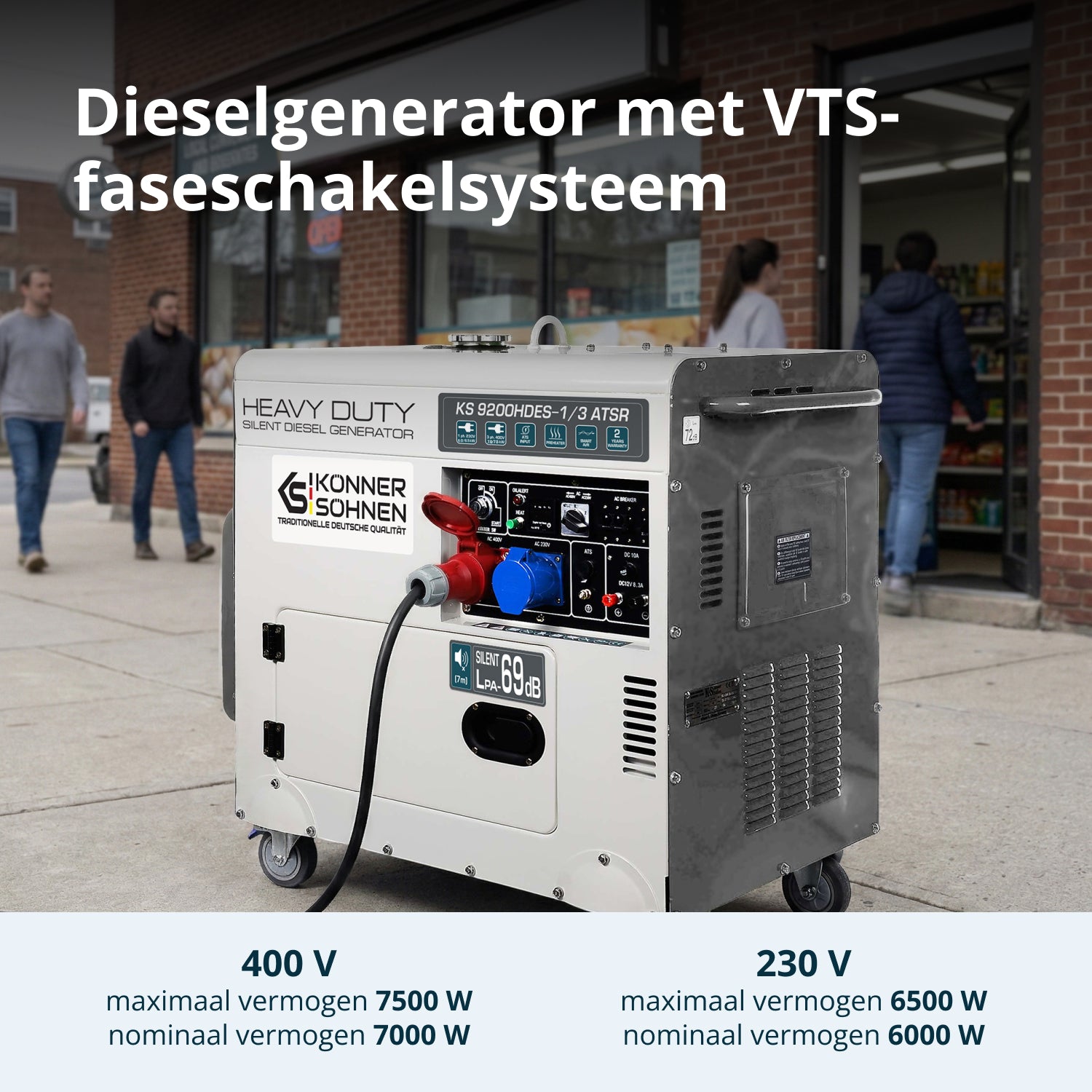 Dieselgenerator "Könner & Söhnen" KS 9200HDES-1/3 ATSR (EURO V)