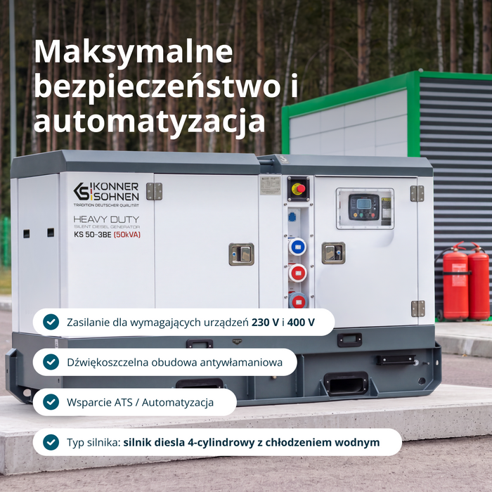 Trójfazowy agregat prądotwórczy Diesla KS 50-3BE 