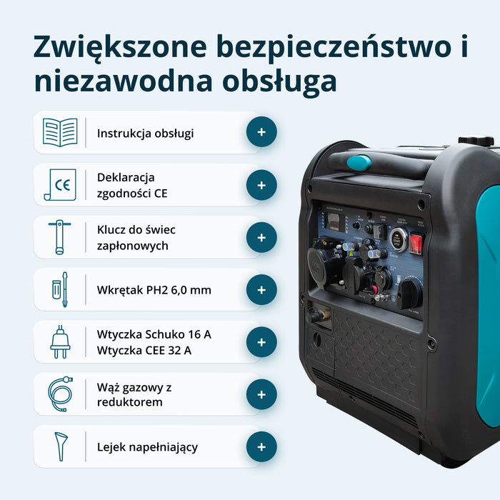 Inwerterowy generator LPG/benzyna KS 5500iEG S