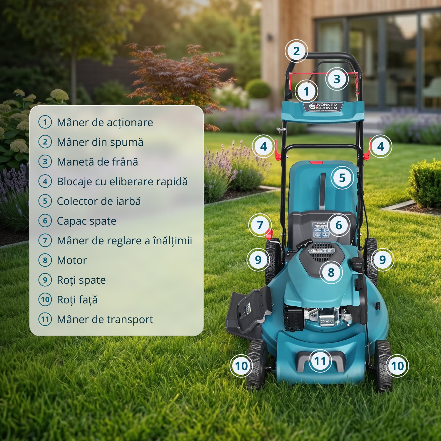 Mașină de tuns iarba pe benzină KS 56LMG-SP