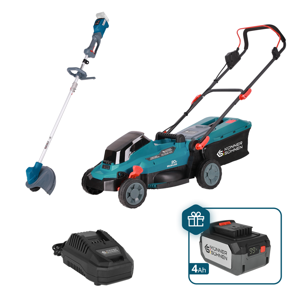 Kampanjpaket för gräsmatteskötsel KS 33LM-BCT20V-SET