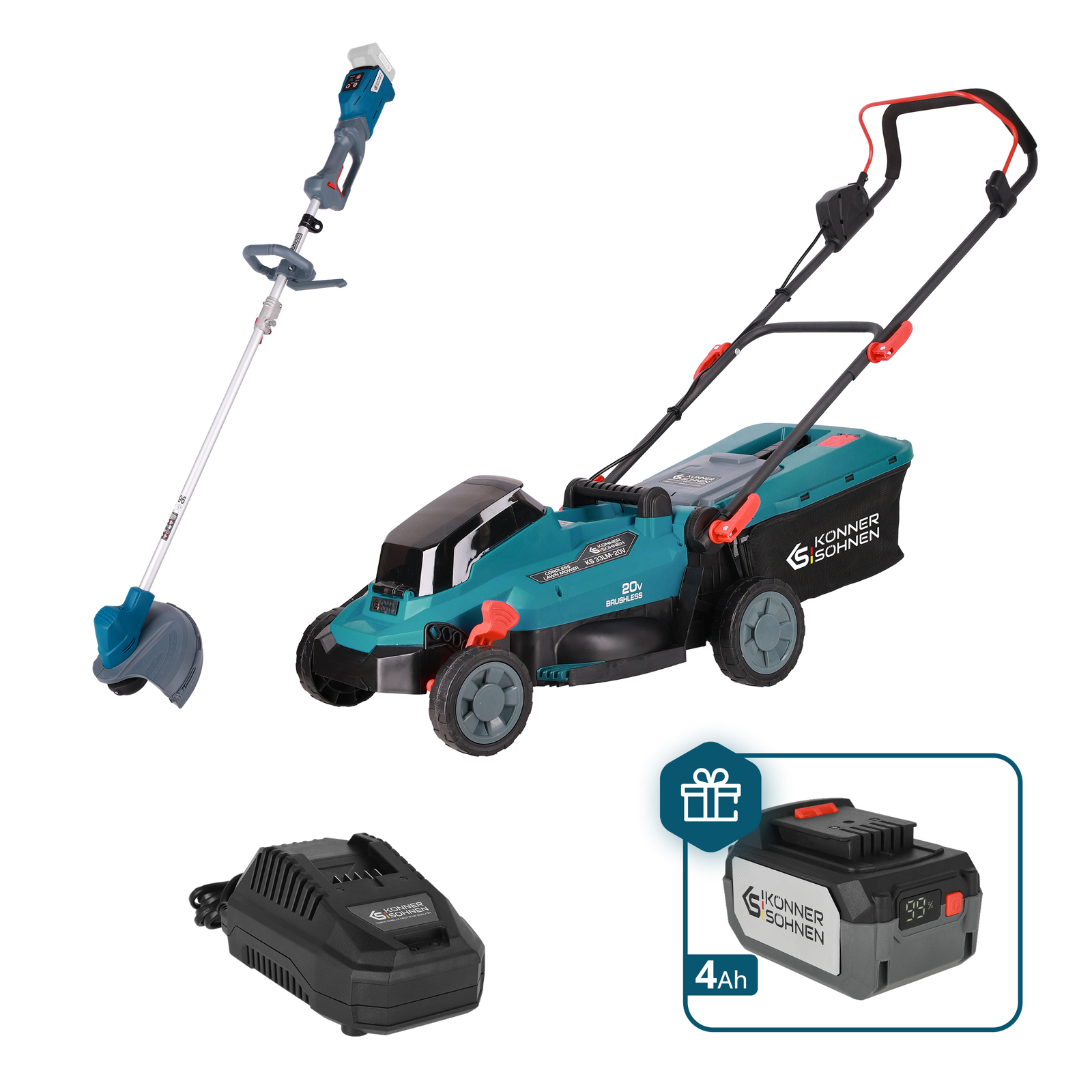 Propagační sada na péči o trávník KS 33LM-BCT20V-SET