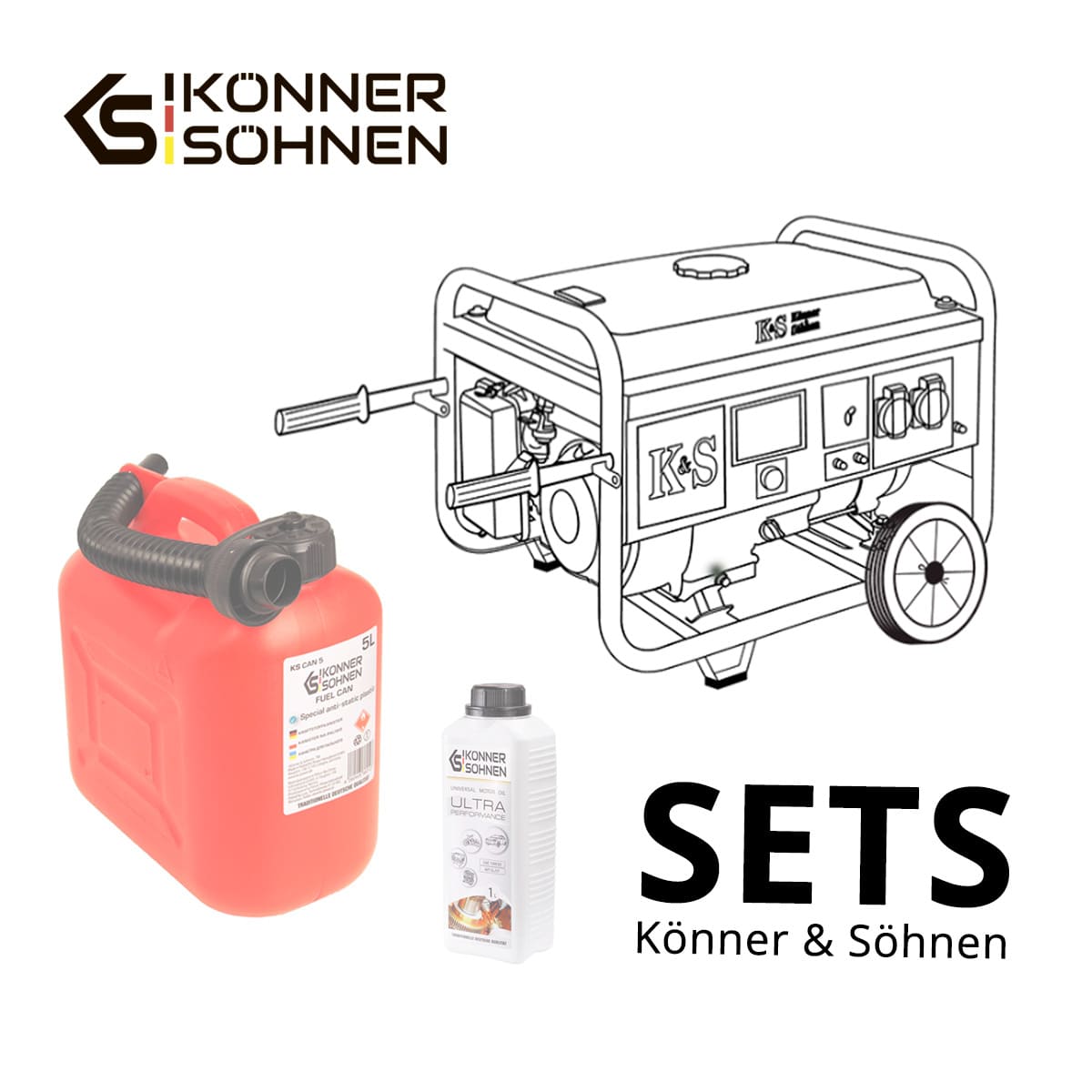 SETPROMO451: KS 4000iEG S + KS 10W-30 + KS B2A + KS CR-15M