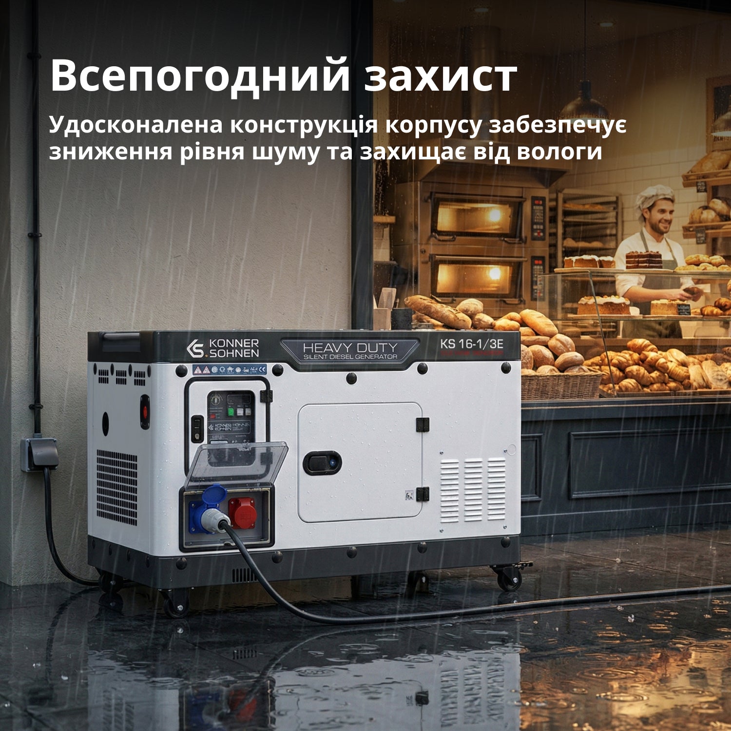 Дизельний генератор KS 16-1/3E