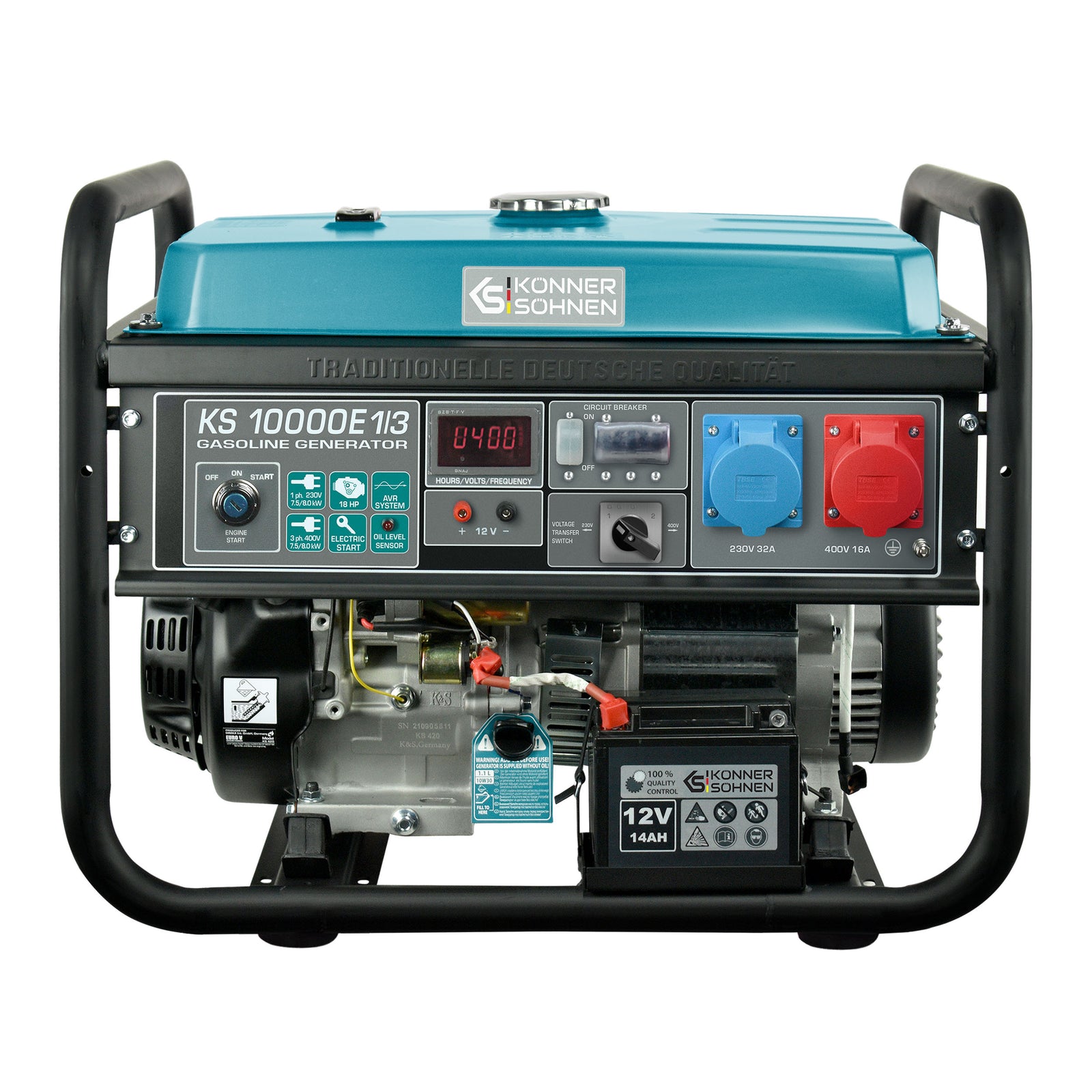 Gerador a gasolina "Könner & Söhnen" KS 10000E 1/3