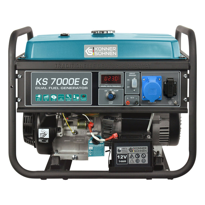 LPG/Benzine Generator "Könner & Söhnen" KS 7000E G