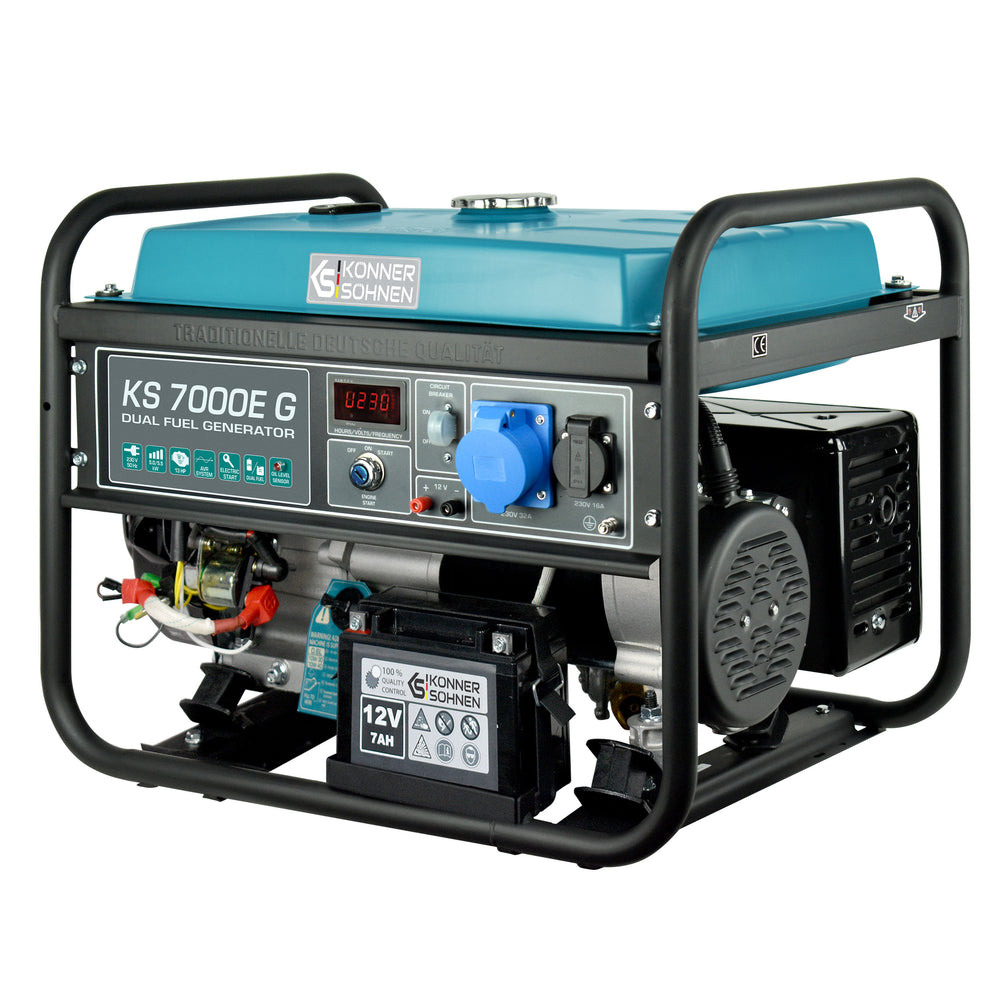 LPG/Benzine Generator "Könner & Söhnen" KS 7000E G