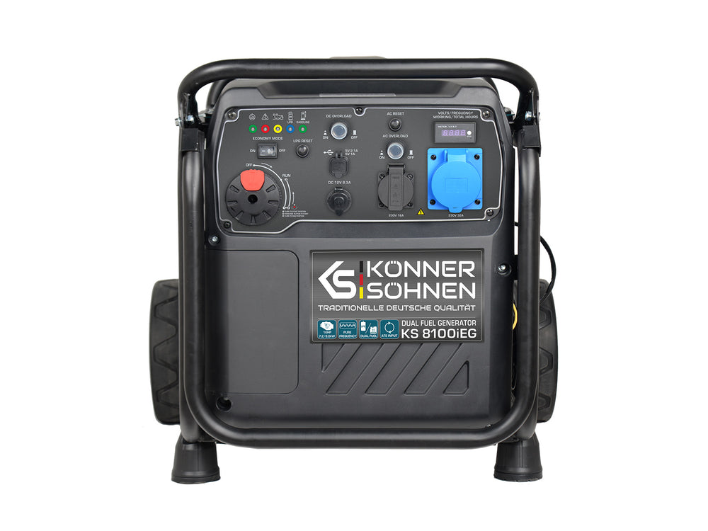Generador inverter híbrido de gas/gasolina KS 8100iEG