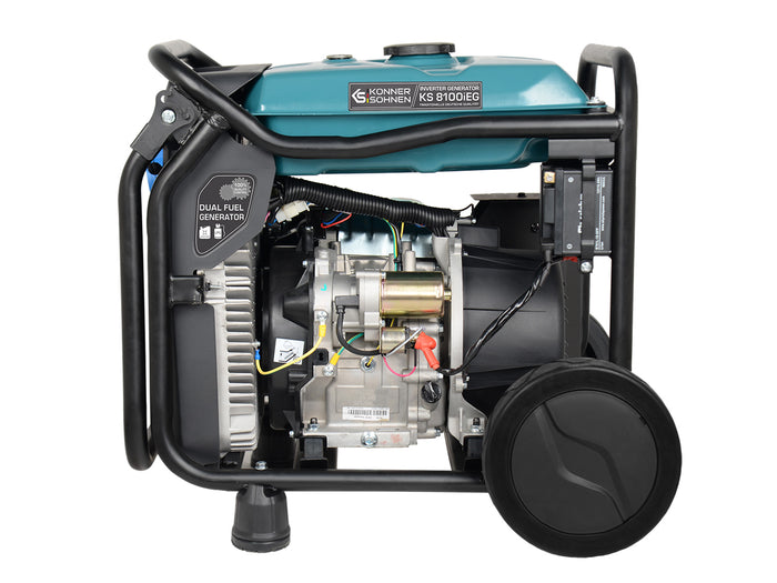Generador inverter híbrido de gas/gasolina KS 8100iEG