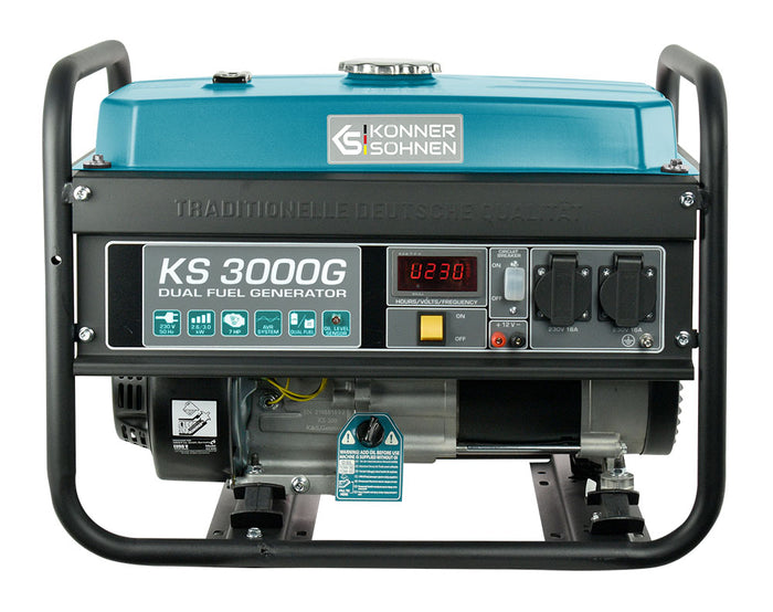 LPG/benzinegenerator "Könner & Söhnen" KS 3000G
