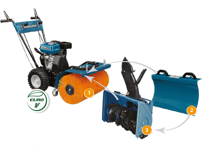 Máquina multifuncional para todas las temporadas KS 7HP-MFM 60 SET 3 en 1